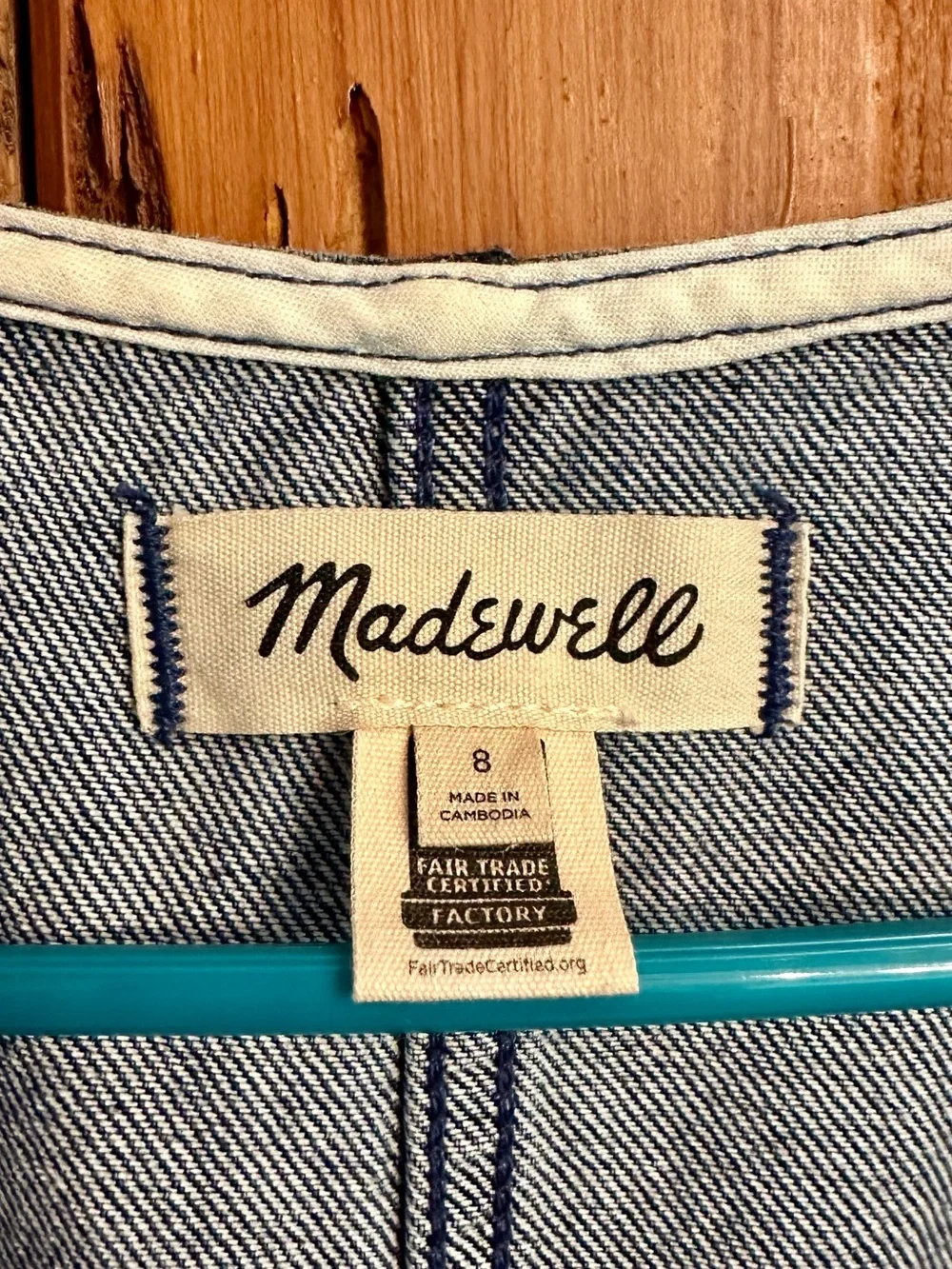 Madewell Denim Scoopneck Cutaway Vest - Picture 5 of 6
